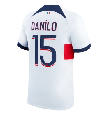 Paris Saint-Germain Danilo Pereira #15 Koszulka Wyjazdowych 2023-24 Krótki Rękaw